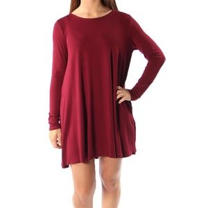 Burgundy Pocket dress